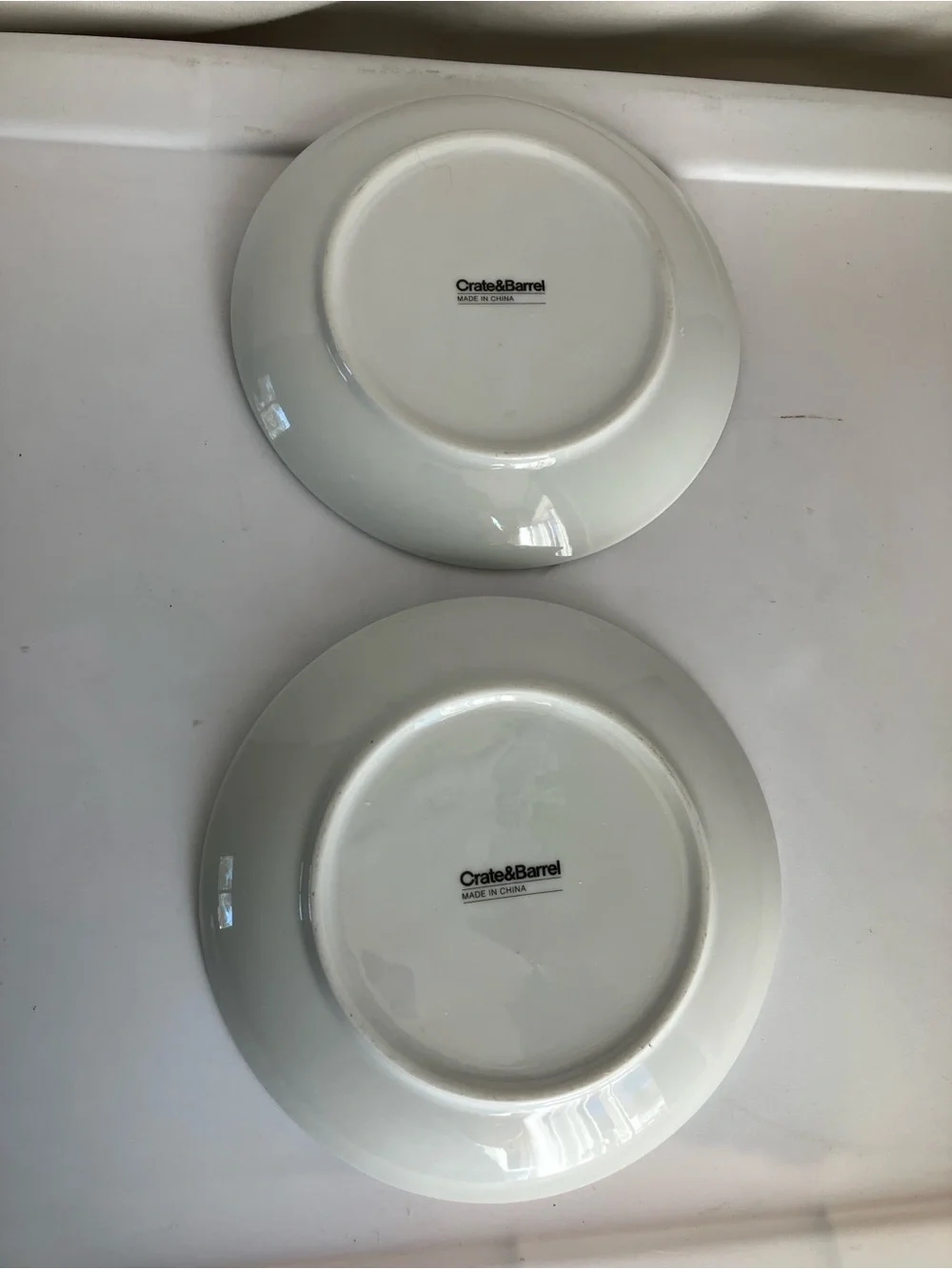 Crate & Barrel Decorative “Pumpkin to Talk About” Ceramic Plate set 2 Halloween